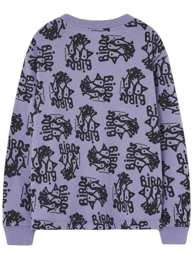 Kids Bird All over Sweatshirt Purple F24019 226FK - THE ANIMALS OBSERVATORY - BALAAN 3