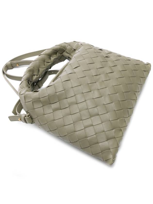 Intrecciato Mini Hop Tote Travertine - BOTTEGA VENETA - BALAAN 6