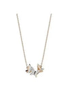 Lilia Butterfly Necklace Rose Gold - SWAROVSKI - BALAAN 2