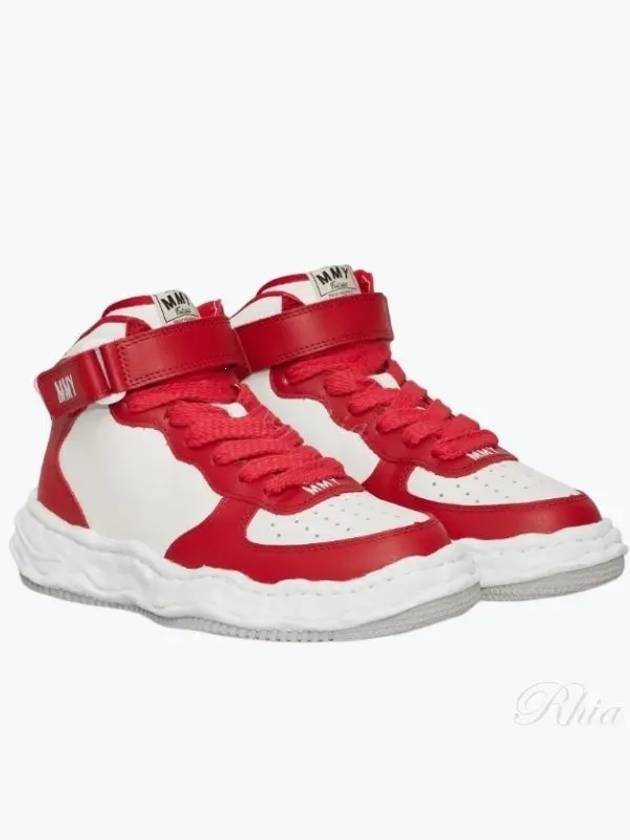 A08FW705 Red White Wayne OG Sole High Top Sneakers - MIHARA YASUHIRO - BALAAN 1