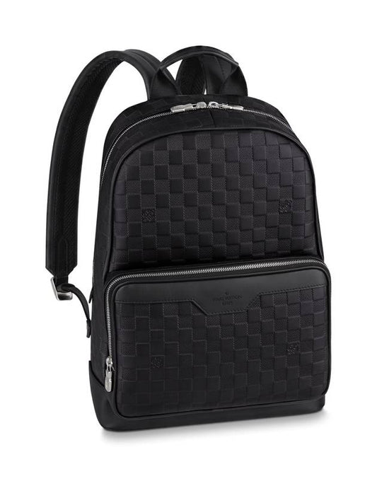 Campus Damier Infini Onyx Leather Backpack Black - LOUIS VUITTON - BALAAN 2