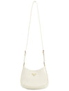 Cleo Patent Leather Shoulder Bag White - PRADA - BALAAN 8