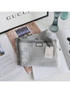 GG Jacquard Wool Silk Muffler Grey - GUCCI - BALAAN 4