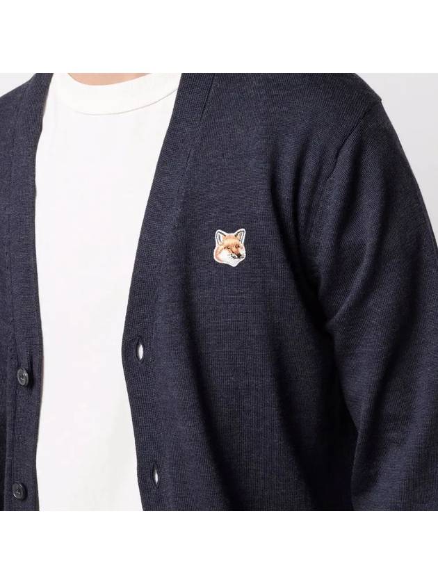 Fox Head Patch Classic Cardigan Navy - MAISON KITSUNE - BALAAN 6