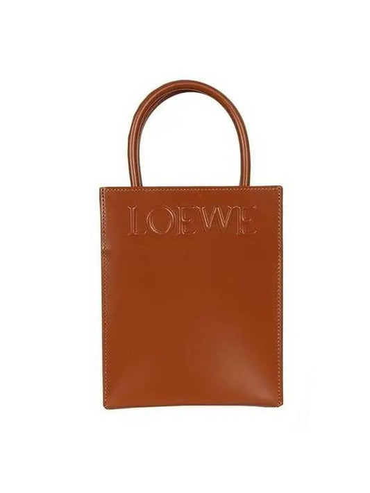 Standard A5 Calfskin Tote Bag Brown - LOEWE - BALAAN 1