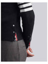 Men's Diagonal Classic Cashmere Cardigan Dark Grey - THOM BROWNE - BALAAN 7