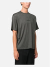 Logo Print Short Sleeve T-Shirt Thyme Green - JIL SANDER - BALAAN 3