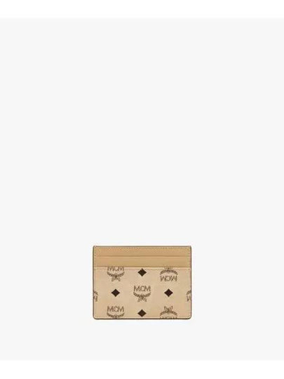 Aren Visetos Card Wallet Beige - MCM - BALAAN 2