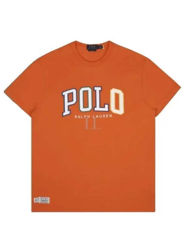 Embroidered Logo Short Sleeve T-Shirt Orange - POLO RALPH LAUREN - BALAAN 2