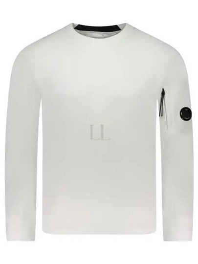 Diagonal Raised Fleece Lens Sweatshirt White - CP COMPANY - BALAAN 2