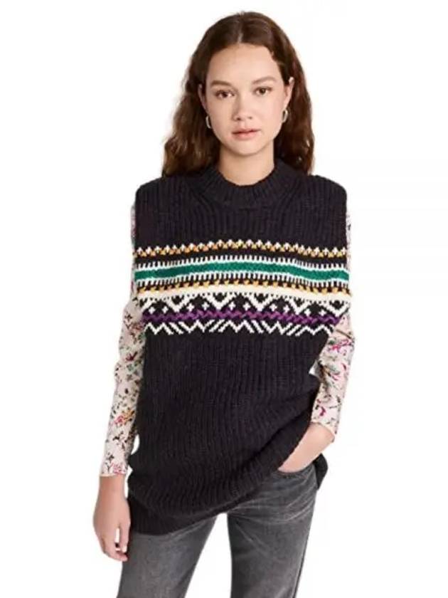 GRESLEY PU1938 22A078E 30FN Gresley jacquard wool sweater - ISABEL MARANT - BALAAN.