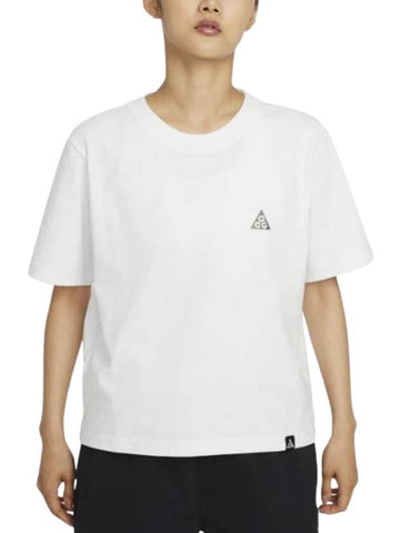 ACG Logo Short Sleeve T-Shirt White - NIKE - BALAAN 1