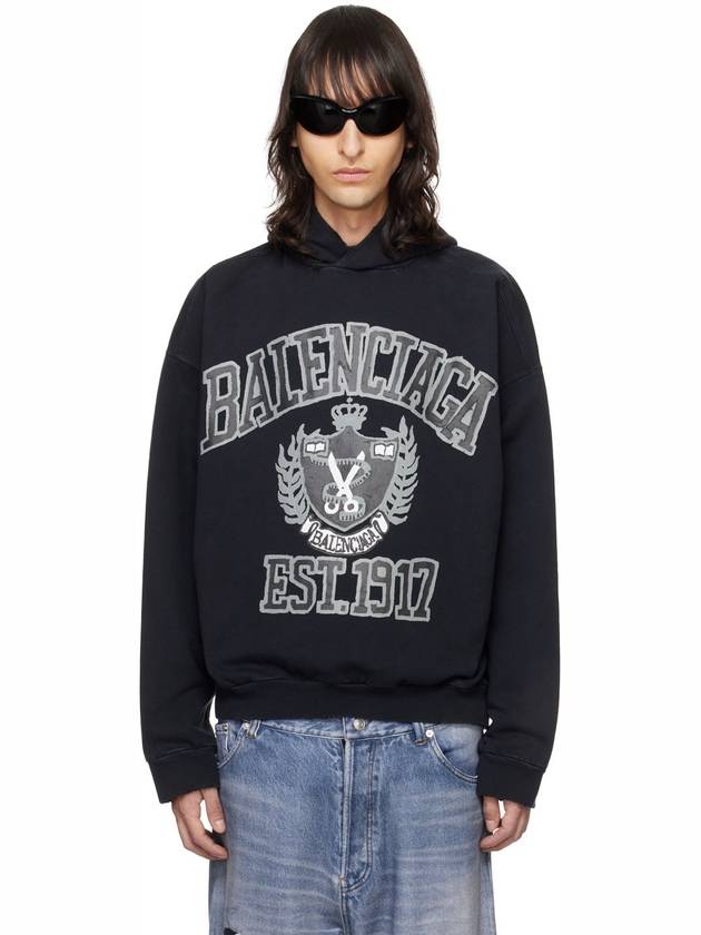 DIY College Medium Fit Hoodie Black - BALENCIAGA - BALAAN 2