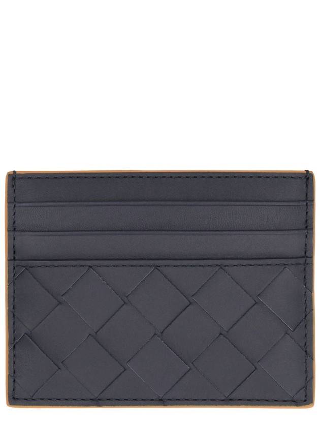 Intrecciato Leather Card Wallet Navy - BOTTEGA VENETA - BALAAN 2