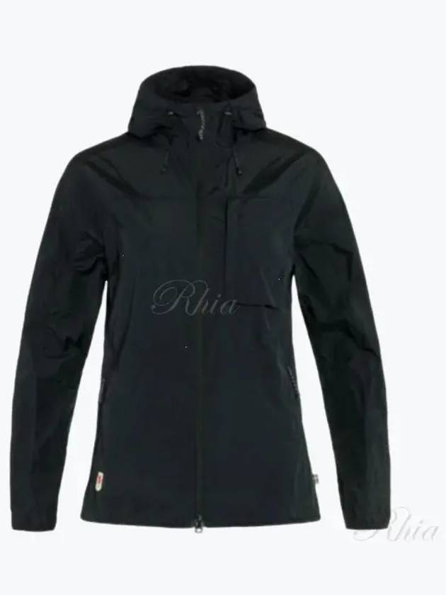 Women's High Coast Windbreaker Black - FJALL RAVEN - BALAAN 2