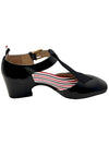 Soft Patent Leather Heel Tie Tom John FFF130A 00216 001 - THOM BROWNE - BALAAN 3