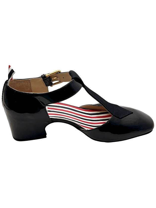 Soft Patent Leather Heel Tie Tom John FFF130A 00216 001 - THOM BROWNE - BALAAN 3