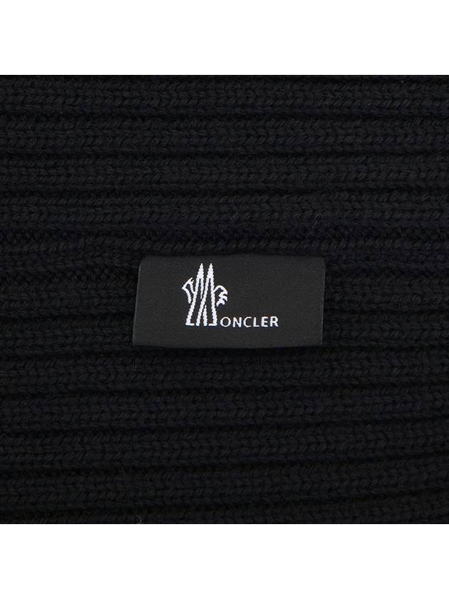 Wool Beanie Black - MONCLER - BALAAN 6