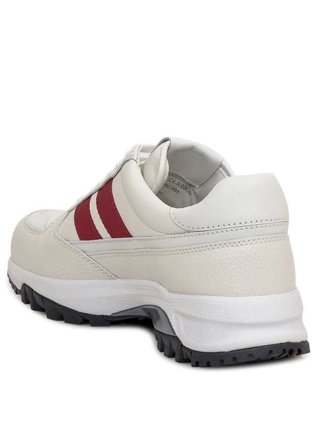 Flick Ribbon Low Top Sneakers White - BALLY - BALAAN 4