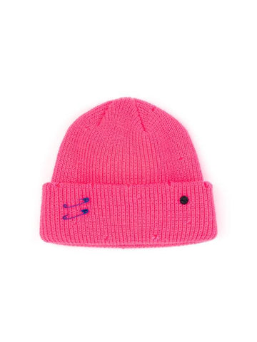 BBD Ripped Custom Short Beanie Pink - BLACKBLOND - BALAAN 1