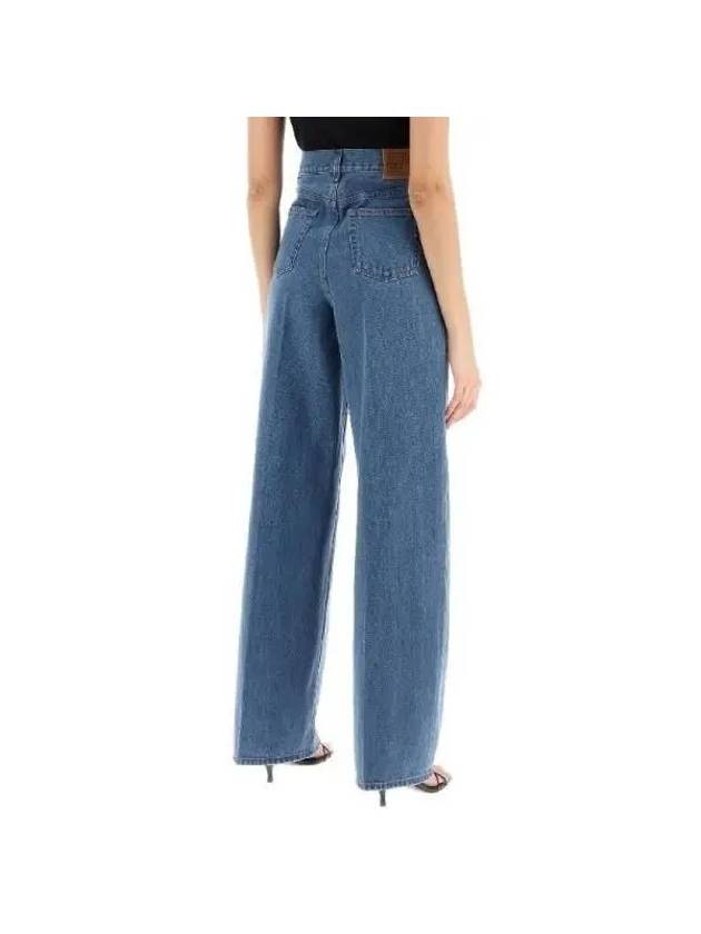 Toteme Cotton Wide Denim Pants 242 WRB2426 FB0045 32 167 - TOTEME - BALAAN 4