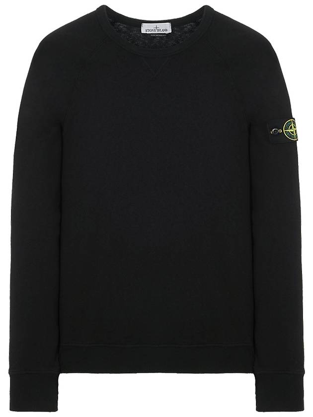 OLD Treatment Wappen Patch Crew Neck Sweatshirt Black - STONE ISLAND - BALAAN 2