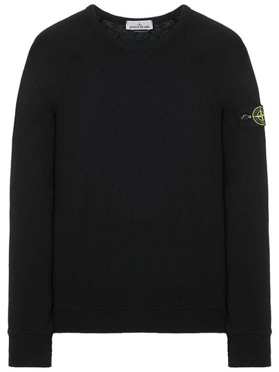 OLD Treatment Wappen Patch Crew Neck Sweatshirt Black - STONE ISLAND - BALAAN 2