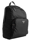 Triangle Logo Re-Nylon Backpack Black - PRADA - BALAAN 3