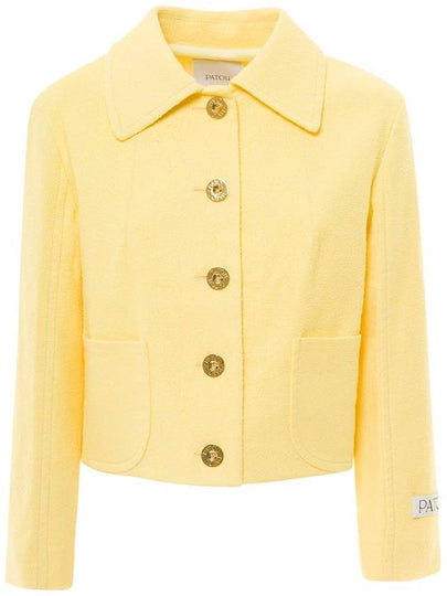 Tweed Short Tailored Jacket Yellow - PATOU - BALAAN 2