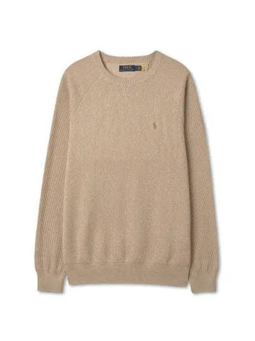 Cotton crewneck sweater beige - POLO RALPH LAUREN - BALAAN 1