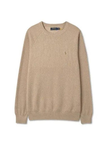 Cotton crewneck sweater beige - POLO RALPH LAUREN - BALAAN 1