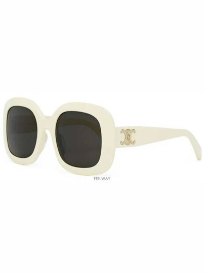 Eyewear Triomphe 10 Acetate Sunglasses White - CELINE - BALAAN 2