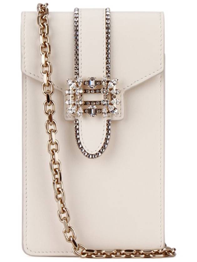 crystal buckle phone holder mini cross bag - ROGER VIVIER - BALAAN 2