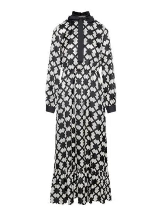 Women's Silk Long Dress Black - GUCCI - BALAAN 2