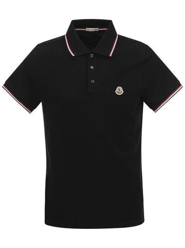 Polo shirt with iconic felt - MONCLER - BALAAN 1