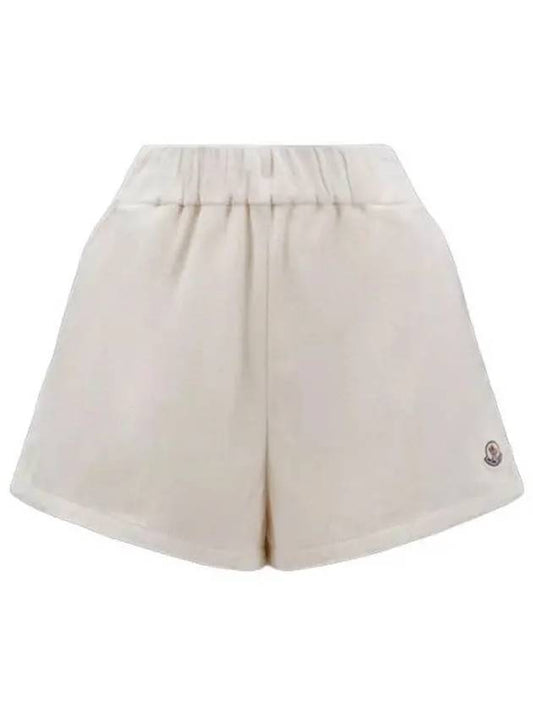 Women's Terrycloth Shorts White - MONCLER - BALAAN 2