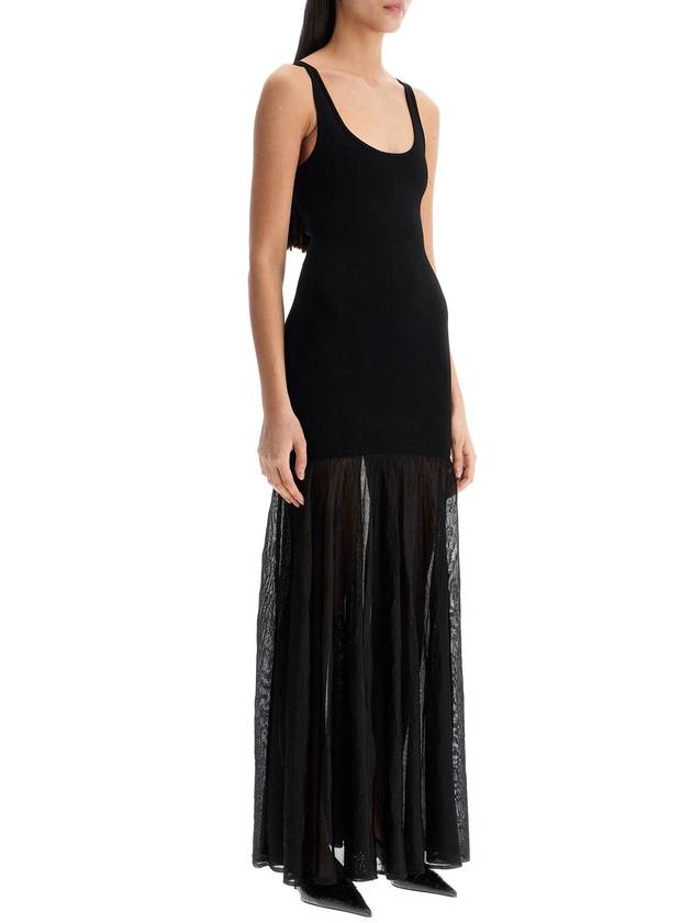 long black evening sleeveless dress with wide neckline - TOTEME - BALAAN 2