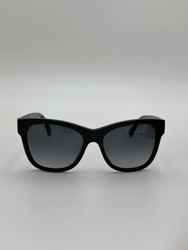 Classic Sunglasses Square Black Silver A71224 - CHANEL - BALAAN 4