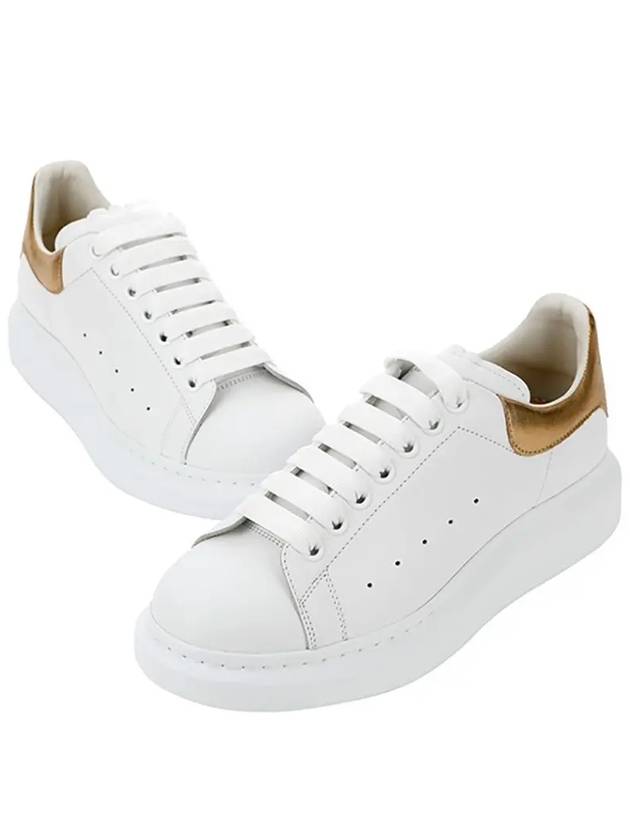 Oversole Gold Tab Low Top Sneakers White - ALEXANDER MCQUEEN - BALAAN 5