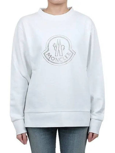 Crystal Logo Sweatshirt 8G00053 899TR 033 1106168 - MONCLER - BALAAN 1