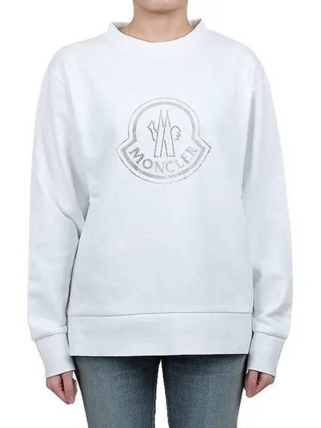 Crystal Logo Sweatshirt 8G00053 899TR 033 1106164 - MONCLER - BALAAN 1