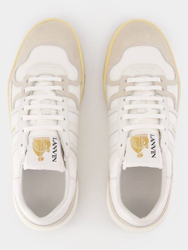 Clay Sneakers - Lanvin - Leather - White - LANVIN - BALAAN 4