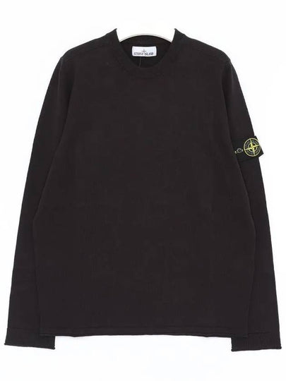 Raw Hand Cotton Crewneck Knit Top Navy - STONE ISLAND - BALAAN 2