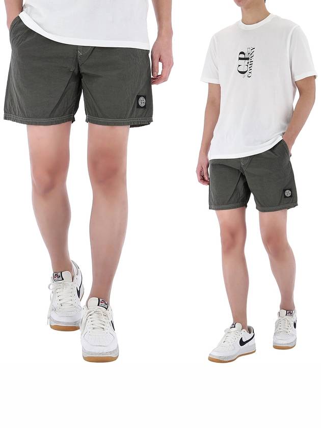 Nylon Metal Econyl Swim Shorts Khaki - STONE ISLAND - BALAAN 2