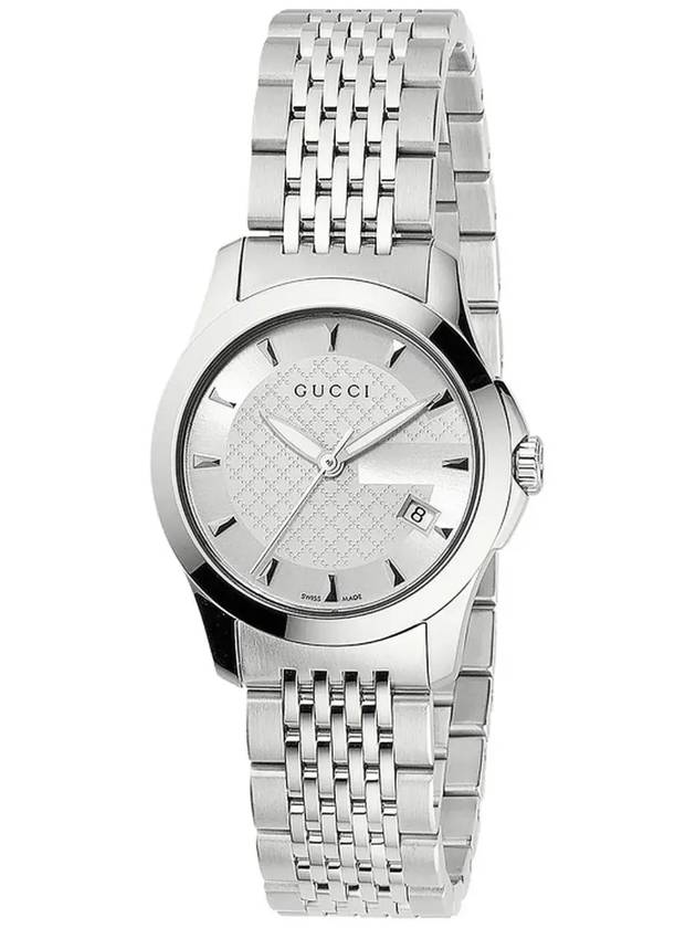 Women's G Timeless Metal Watch Silver - GUCCI - BALAAN 4