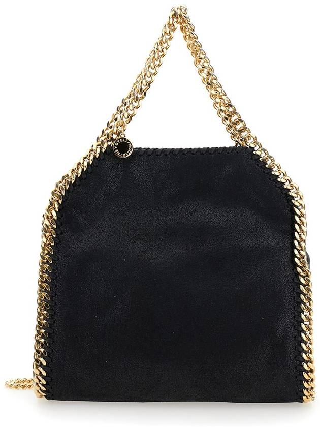 gold-plated Falabella mini tote bag black - STELLA MCCARTNEY - BALAAN 2