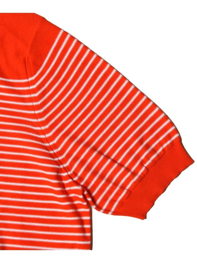 Striped Orange Collar Knit E2641 - MALO - BALAAN 4