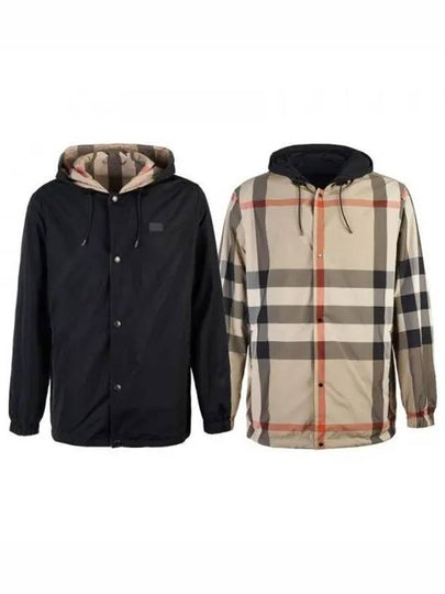 Reversible Check Hooded Jacket Archive Beige - BURBERRY - BALAAN 2