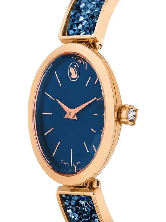 Women's Crystal Rock Oval Metal Watch Blue - SWAROVSKI - BALAAN 4