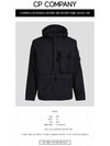 Lens Wappen Oversized Shirt Hooded Anorak Black - CP COMPANY - BALAAN 3